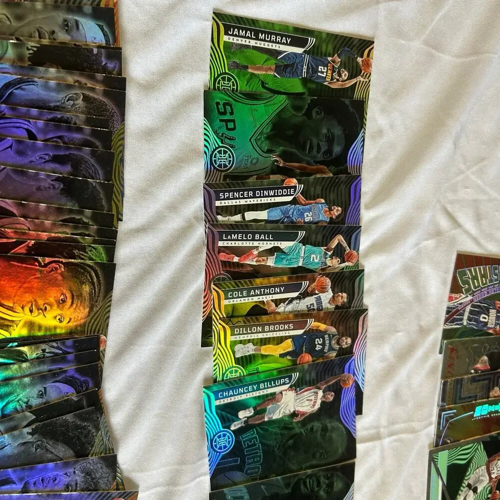 200 2021 panini illusions basketball cards with emeralds, rookies hall of famers